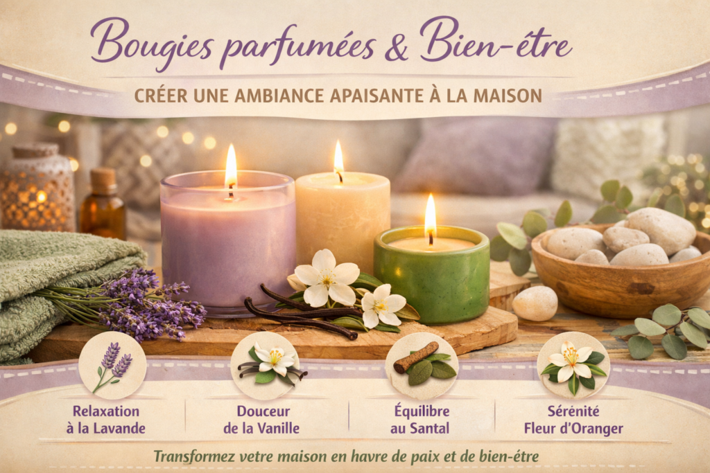 bougies parfumées et bien-être