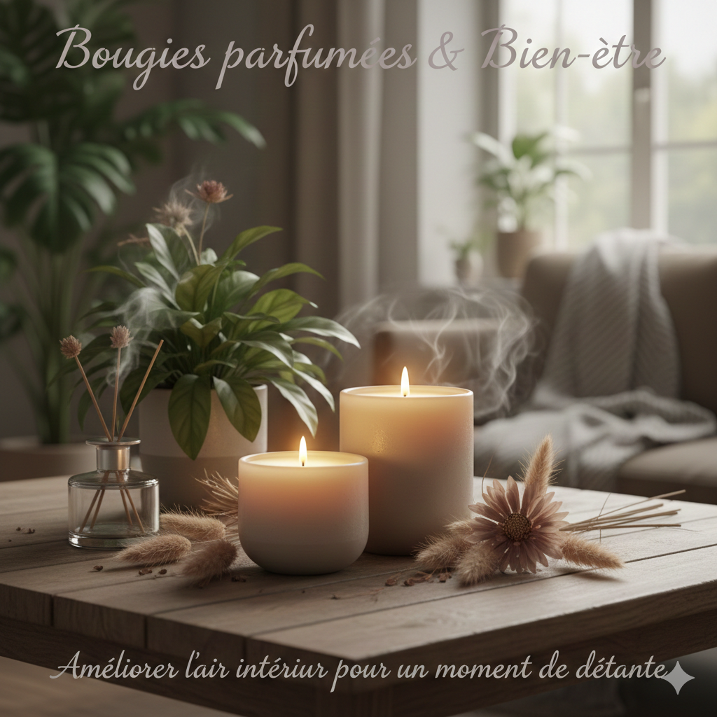 bougies parfumées bien-être